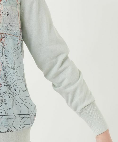 Leilian / レリアン カーディガン・ボレロ | マップ柄クルーネックカーディガン | 詳細9