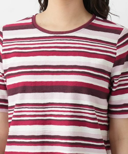 Leilian / レリアン カットソー | マルチボーダーカットソー | 詳細7