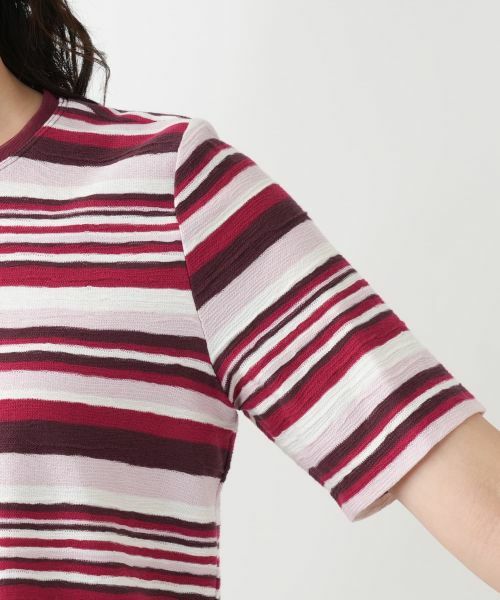 Leilian / レリアン カットソー | マルチボーダーカットソー | 詳細9