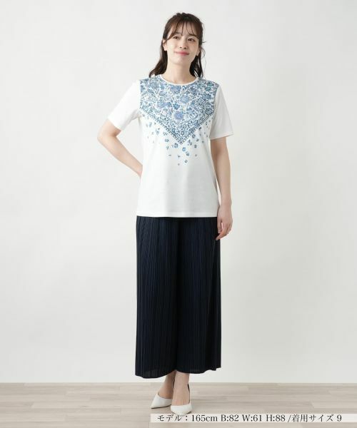 Leilian / レリアン カットソー | プリントカットソー | 詳細1