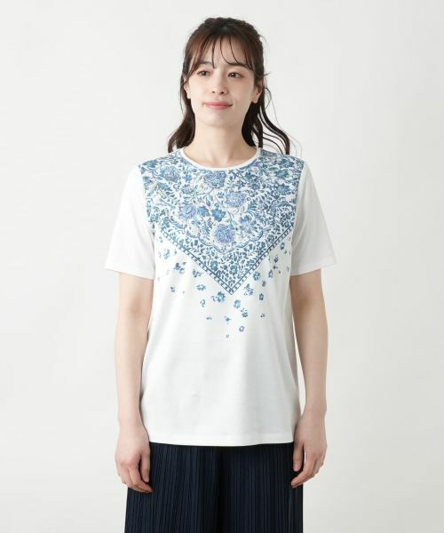 Leilian / レリアン カットソー | プリントカットソー | 詳細4