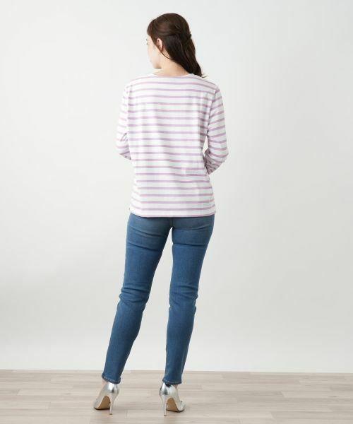 Leilian / レリアン カットソー | ボーダーカットソー【Le Minor】 | 詳細15