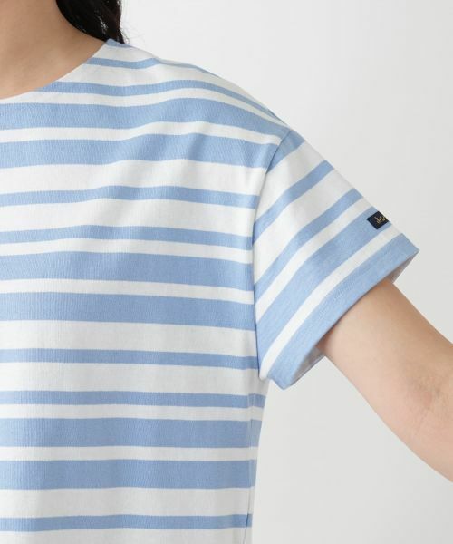 ⭐️未使用⭐️Leilianレリアン　ボーダーフレア袖カットソー　サイズ13＋ 刺繍ボーダーカットソー【Leilian WHITE LABEL