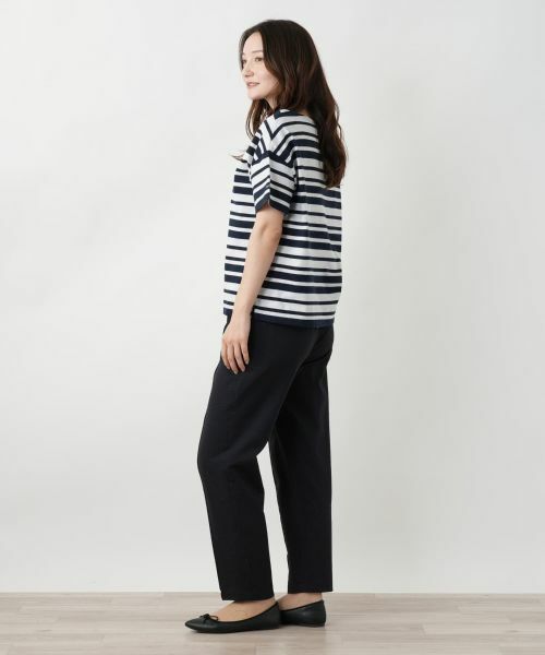 Leilian / レリアン カットソー | ボーダーカットソー【Le minor】 | 詳細15
