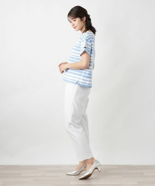 Leilian / レリアン カットソー | ボーダーカットソー【Le minor】 | 詳細2