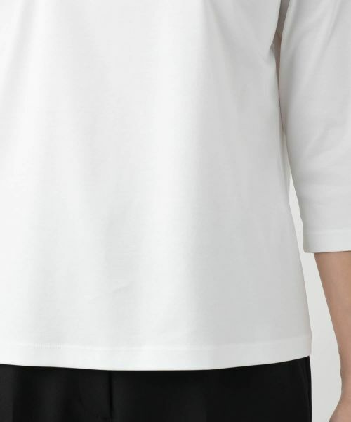 Leilian / レリアン カットソー | 刺繍クルーネックカットソー【Leilian WHITE LABEL】 | 詳細10