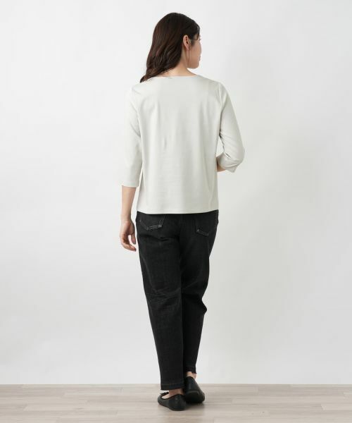 Leilian / レリアン カットソー | 刺繍クルーネックカットソー【Leilian WHITE LABEL】 | 詳細14