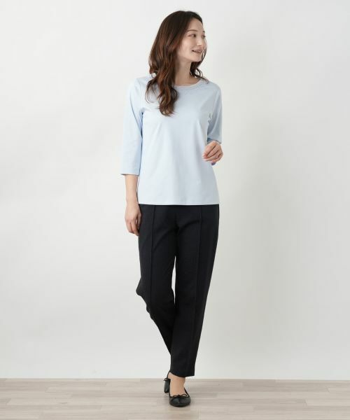 Leilian / レリアン カットソー | 刺繍クルーネックカットソー【Leilian WHITE LABEL】 | 詳細15