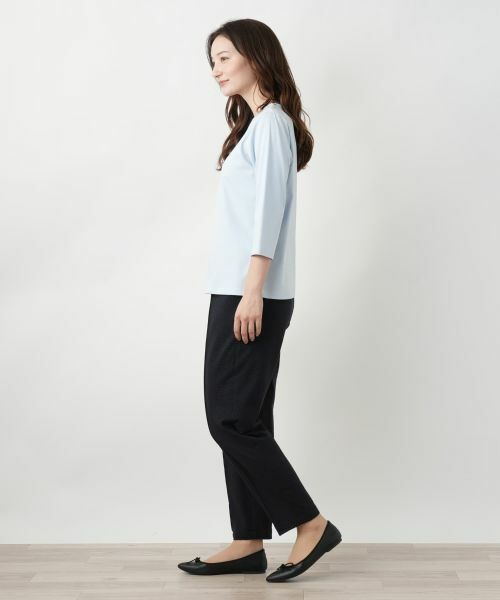 Leilian / レリアン カットソー | 刺繍クルーネックカットソー【Leilian WHITE LABEL】 | 詳細16