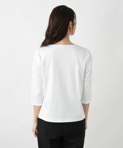 Leilian / レリアン カットソー | 刺繍クルーネックカットソー【Leilian WHITE LABEL】 | 詳細6