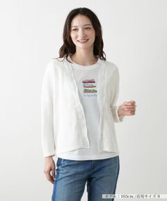 値下げします！レリアン　カーディガン　ボレロ　羽織り　レース セール】 Leilian / レリアン （レディース） カーディガン