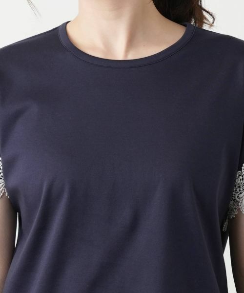 Leilian / レリアン カットソー | レース切替カットソー | 詳細10