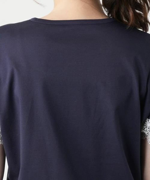 Leilian / レリアン カットソー | レース切替カットソー | 詳細11