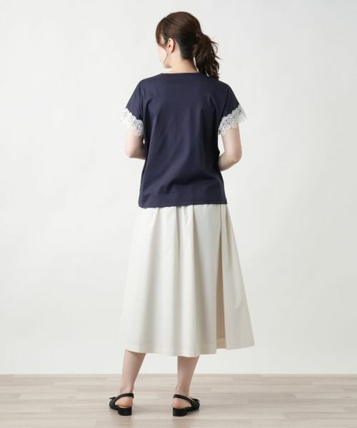 Leilian / レリアン カットソー | レース切替カットソー | 詳細6