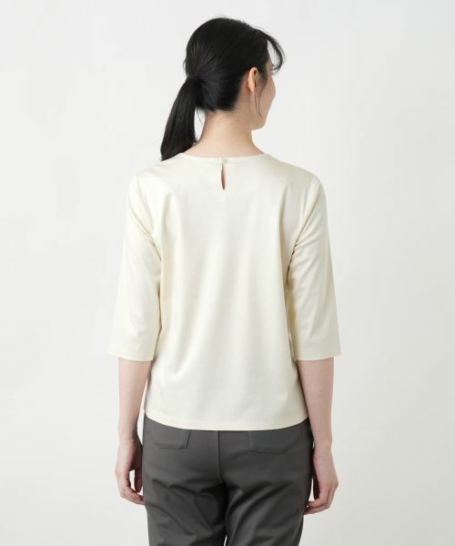 Leilian / レリアン カットソー | スパンコール七分袖カットソー | 詳細12