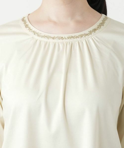 Leilian / レリアン カットソー | スパンコール七分袖カットソー | 詳細13