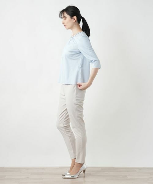 Leilian / レリアン カットソー | スパンコール七分袖カットソー | 詳細5