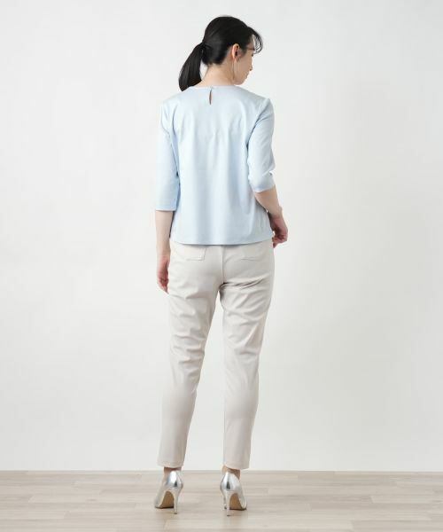 Leilian / レリアン カットソー | スパンコール七分袖カットソー | 詳細6