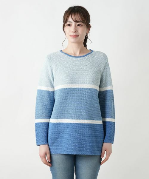 Leilian / レリアン ニット・セーター | 配色クルーネックニット | 詳細10