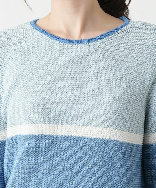 Leilian / レリアン ニット・セーター | 配色クルーネックニット | 詳細13