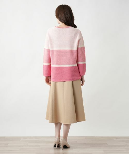 Leilian / レリアン ニット・セーター | 配色クルーネックニット | 詳細3