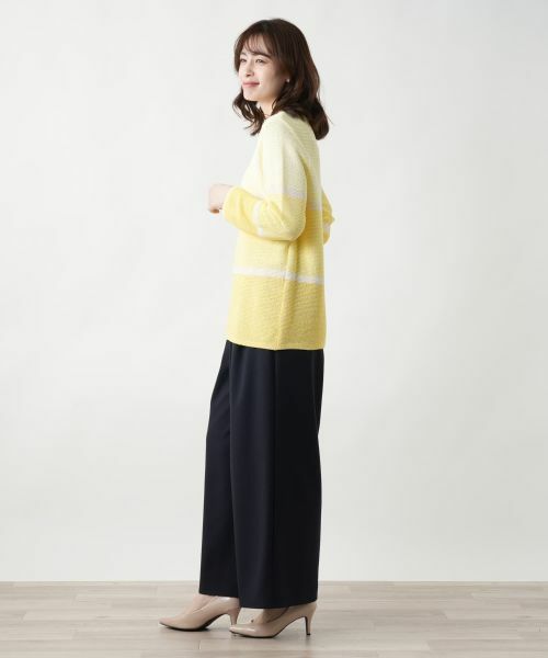 Leilian / レリアン ニット・セーター | 配色クルーネックニット | 詳細5