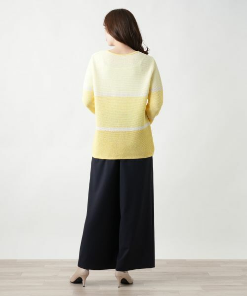 Leilian / レリアン ニット・セーター | 配色クルーネックニット | 詳細6
