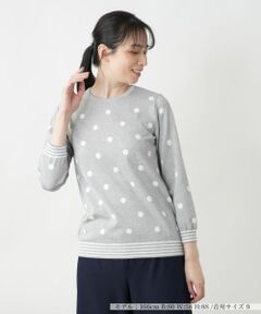 Leilian / レリアン ニット・セーター | ドットクルーネックニット