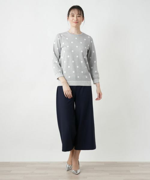 Leilian / レリアン ニット・セーター | ドットクルーネックニット | 詳細1