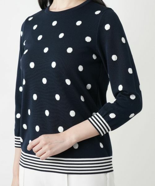 Leilian / レリアン ニット・セーター | ドットクルーネックニット | 詳細12