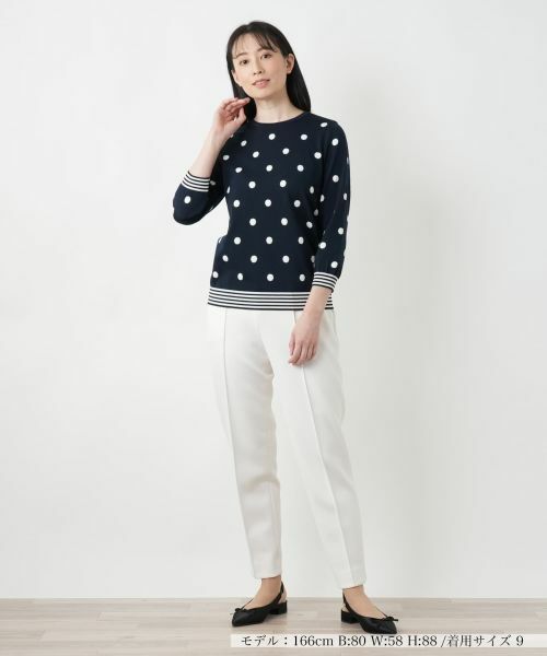 Leilian / レリアン ニット・セーター | ドットクルーネックニット | 詳細4