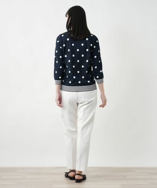 Leilian / レリアン ニット・セーター | ドットクルーネックニット | 詳細6