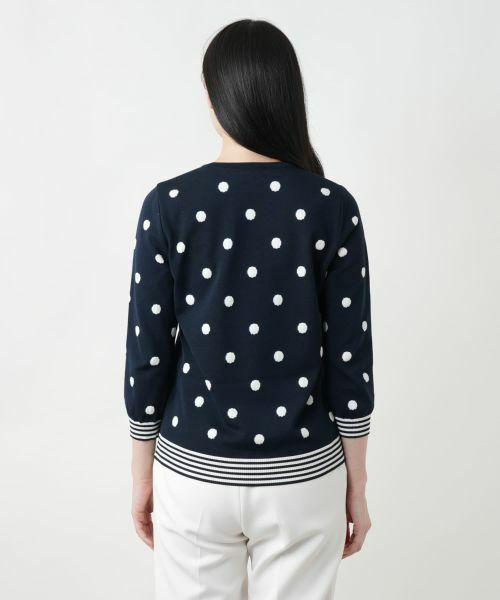 Leilian / レリアン ニット・セーター | ドットクルーネックニット | 詳細9
