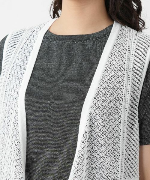 Leilian / レリアン テーラードジャケット | ロングニットベスト | 詳細10
