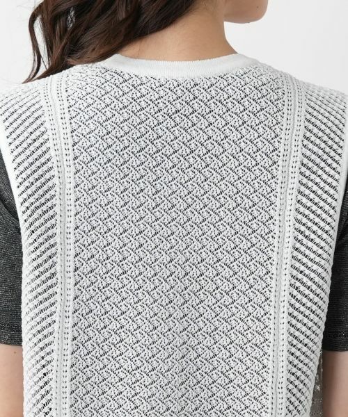 Leilian / レリアン テーラードジャケット | ロングニットベスト | 詳細11