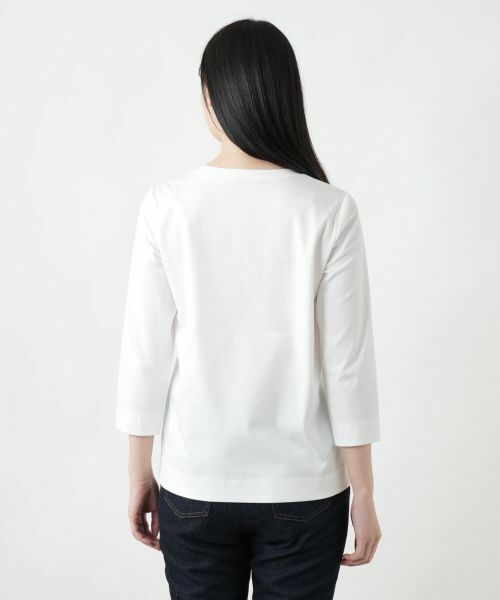 Leilian / レリアン Tシャツ | 刺繍クルーネックTシャツ | 詳細10