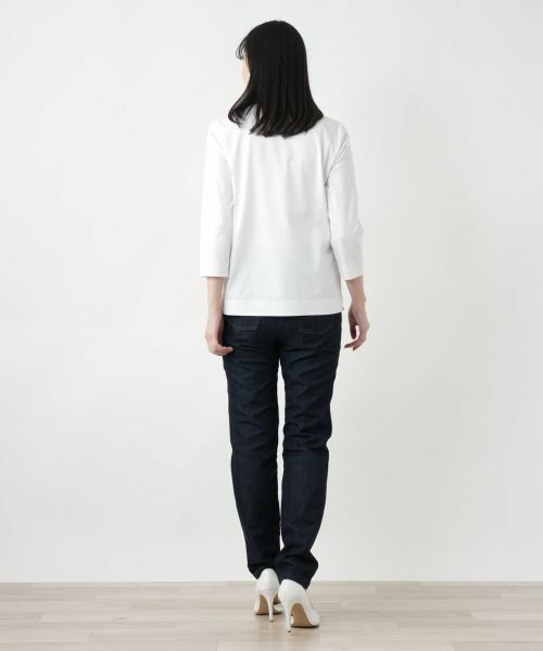 Leilian / レリアン Tシャツ | 刺繍クルーネックTシャツ | 詳細7