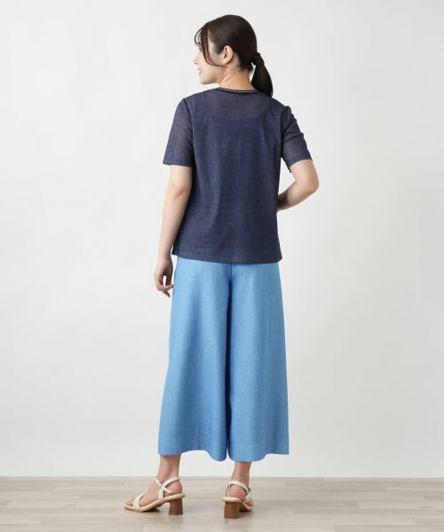 Leilian / レリアン Tシャツ | リブ切替Tシャツ | 詳細3