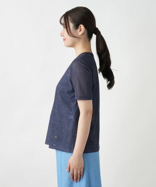 Leilian / レリアン Tシャツ | リブ切替Tシャツ | 詳細5