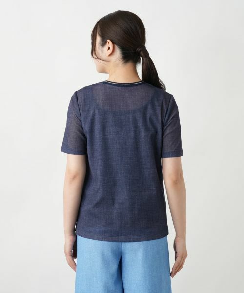 Leilian / レリアン Tシャツ | リブ切替Tシャツ | 詳細6