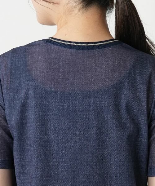 Leilian / レリアン Tシャツ | リブ切替Tシャツ | 詳細8