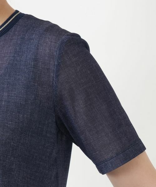 Leilian / レリアン Tシャツ | リブ切替Tシャツ | 詳細9