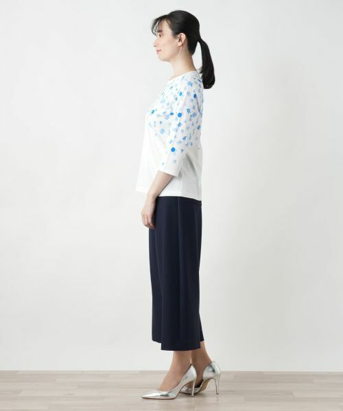 Leilian / レリアン Tシャツ | プリントクルーネックTシャツ | 詳細2