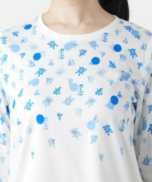 Leilian / レリアン Tシャツ | プリントクルーネックTシャツ | 詳細7
