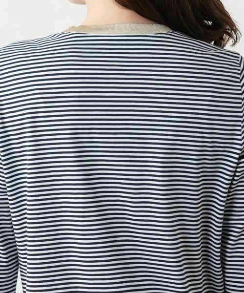 Leilian / レリアン Tシャツ | ボーダークルーネックカットソー | 詳細8