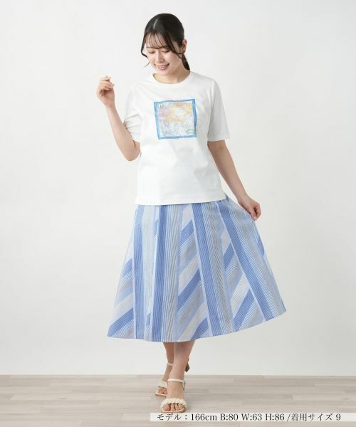 Leilian / レリアン Tシャツ | 刺繍プリントTシャツ | 詳細1