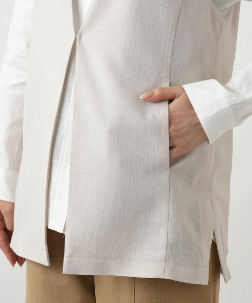 Leilian / レリアン テーラードジャケット | Vネックベスト | 詳細12