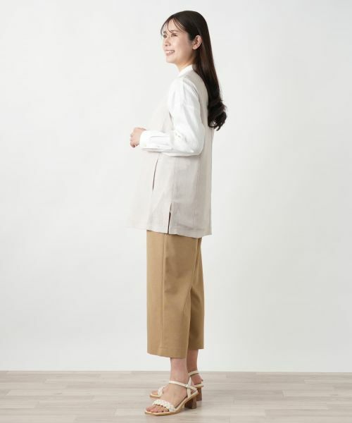 Leilian / レリアン テーラードジャケット | Vネックベスト | 詳細5