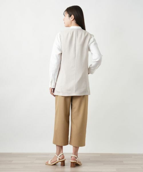 Leilian / レリアン テーラードジャケット | Vネックベスト | 詳細6