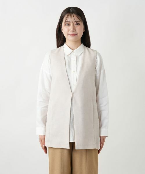 Leilian / レリアン テーラードジャケット | Vネックベスト | 詳細7